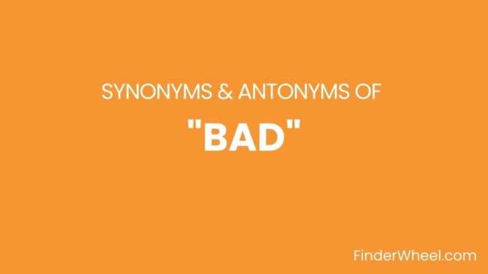 Synonyms Of Bad