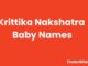 Krittika Nakshatra Baby Names with Meanings Krittika Nakshatra Baby Names