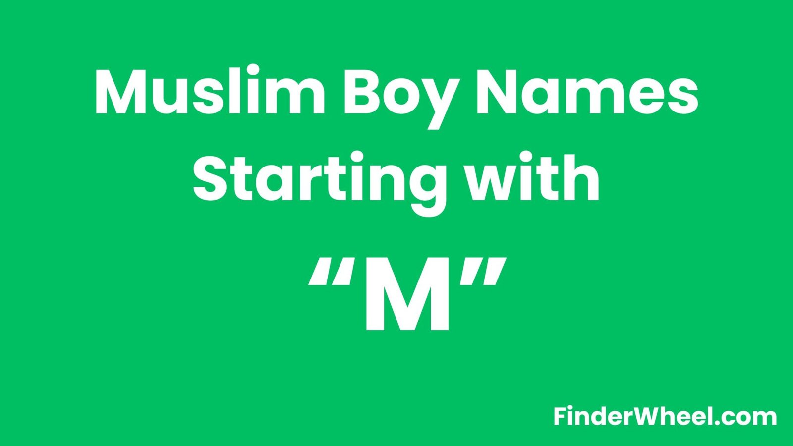 Muslim Boy Names Starting With