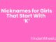 Nicknames for Girls That Start With K Nicknames for Girls That Start With K