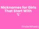 Nicknames for Girls That Start With L Nicknames for Girls That Start With L