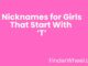 Nicknames for Girls That Start With T Nicknames for Girls That Start With T