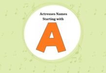 List of 100 Bollywood Actresses Names Starting with A List of Bollywood Actresses Names Starting with A