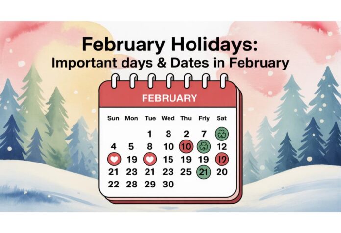 February Holidays - Important Days & Dates in February
