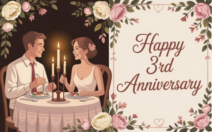Happy 3rd Anniversary Wishes, Messages and Quotes