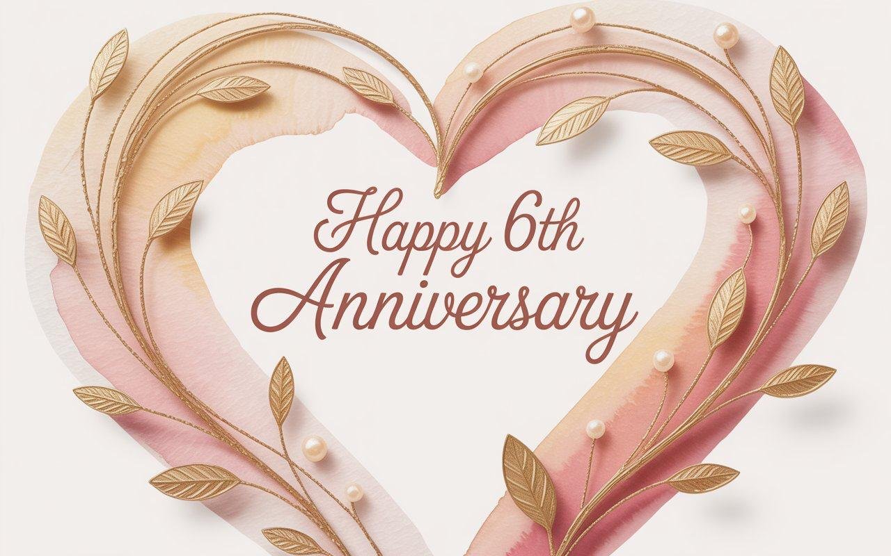 Happy 6th Wedding Anniversary Wishes, Quotes and Sayings