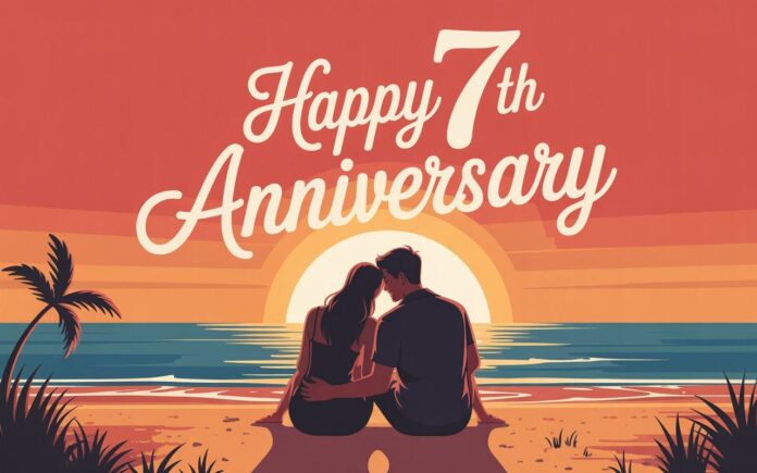 Best 7th Wedding Anniversary Wishes, Quotes and Captions