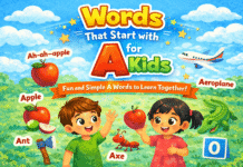 Words That Start With A for Kids Words That Start With A for Kids