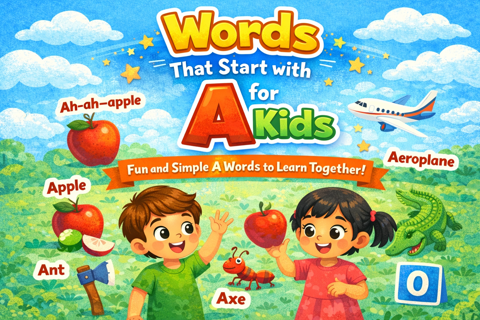 Words That Start With A for Kids