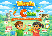 Words That Start With C for Kids Words That Start With C for Kids