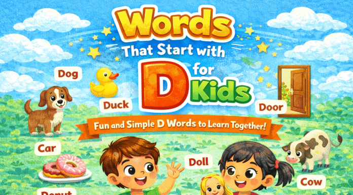 Words That Start With D for Kids Words That Start With D for Kids