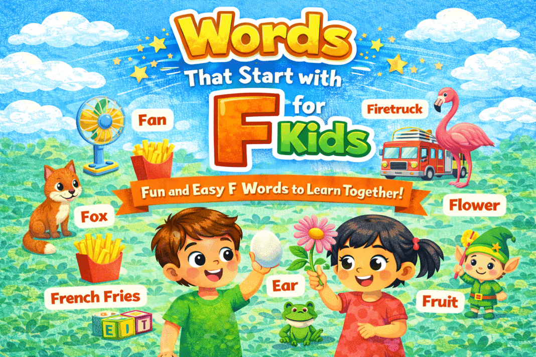 Words That Start With F for Kids – Fun F Word List