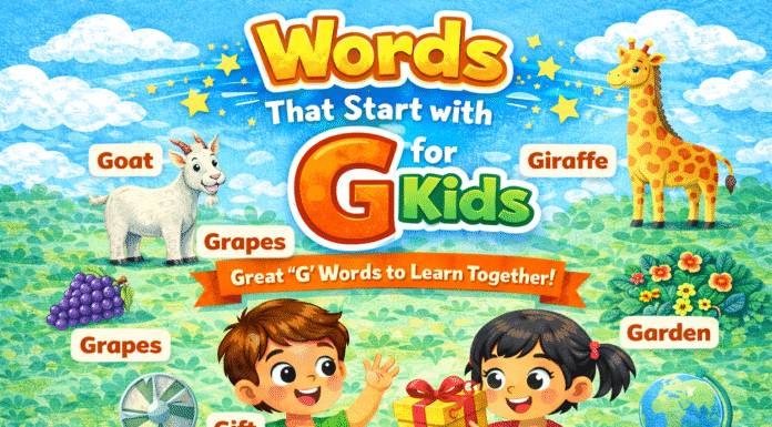 Words That Start With G for Kids Words That Start With G for Kids