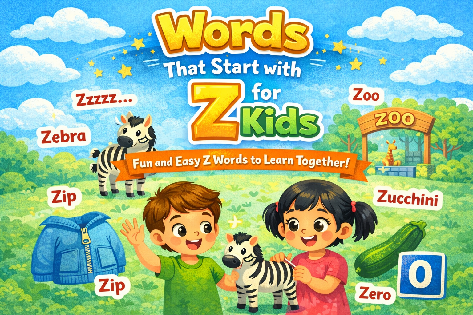 Words That Start With Z for Kids