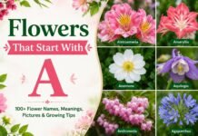 Flowers That Start With A | Names List with Pictures Flowers That Start With A